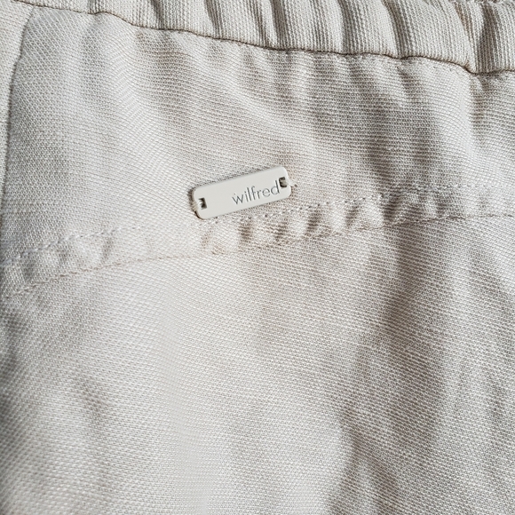 Aritzia Wilfred Linen Shorts Cream Small - Picture 6 of 7